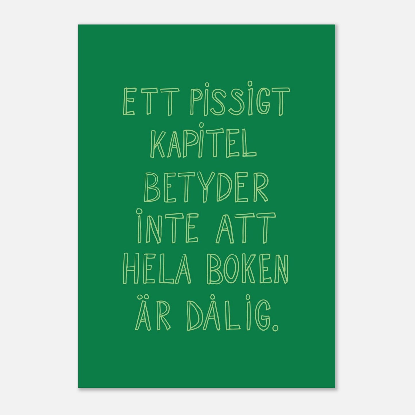 Ett pissigt kapitel - Affisch