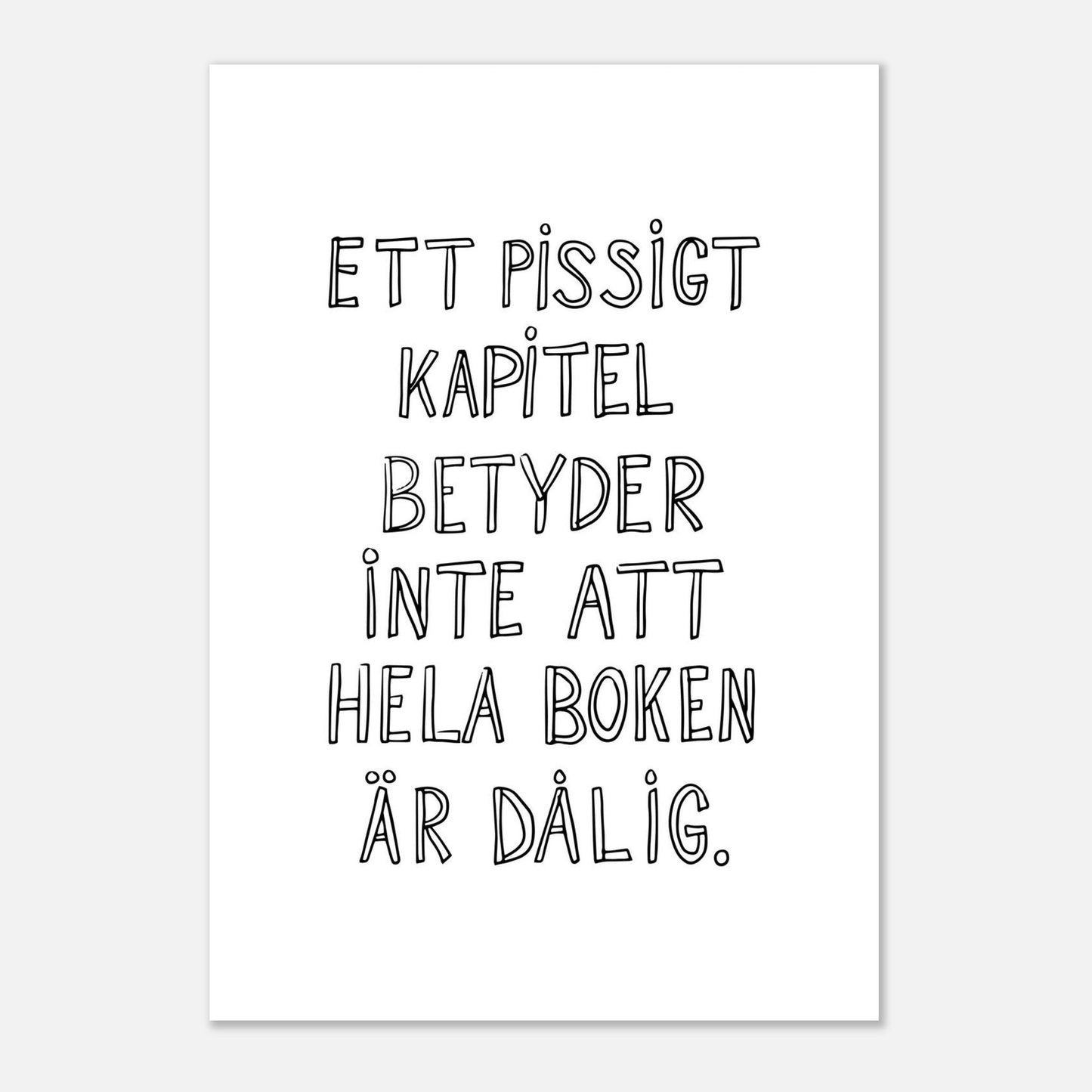 Ett pissigt kapitel - Affisch