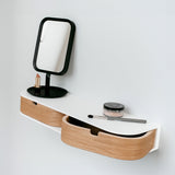 Hylla Vägghylla med 2 lådor VÅGEN – Modern väggförvaring med mjuka former (Flera varianter)