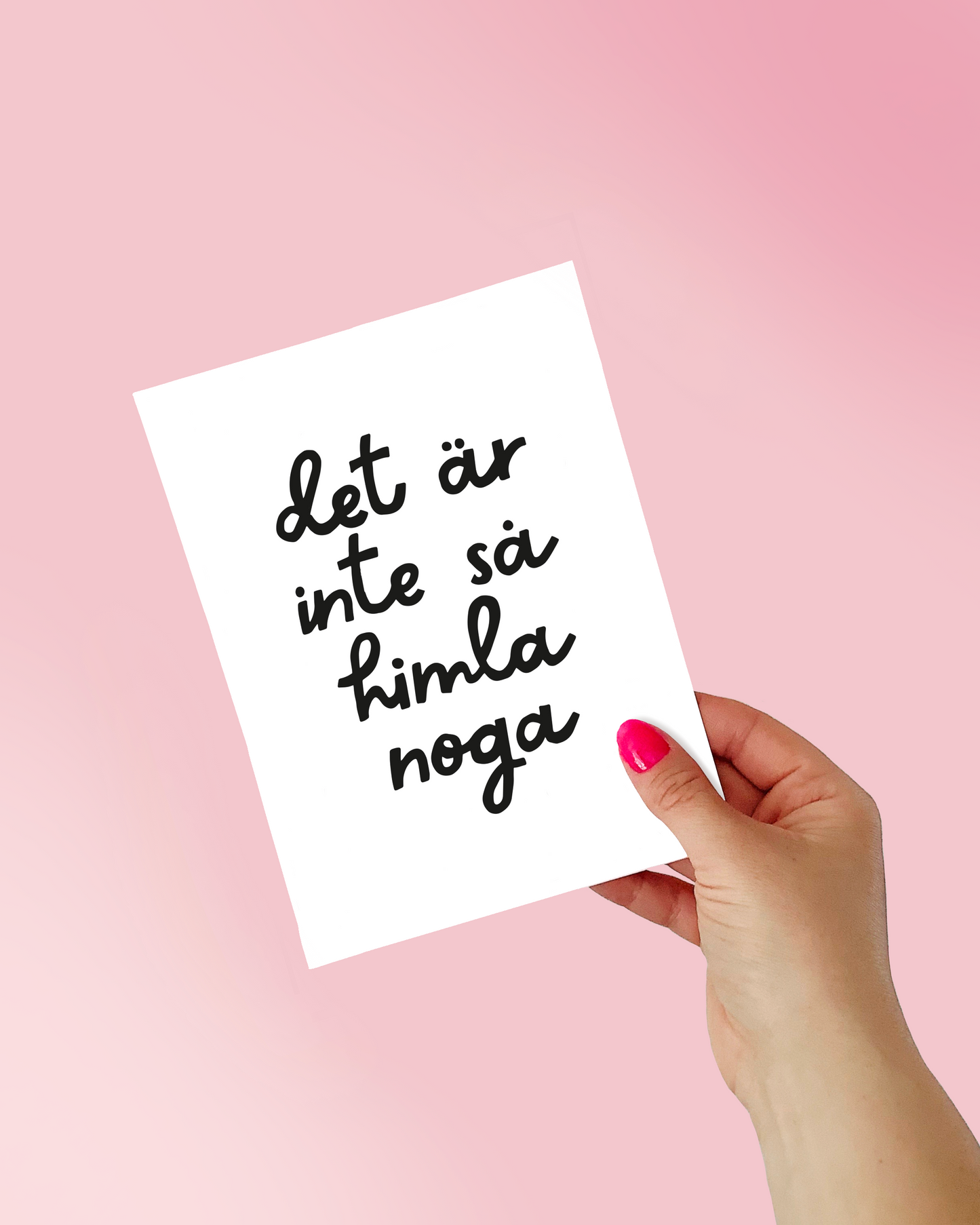 Inte så noga - Affisch