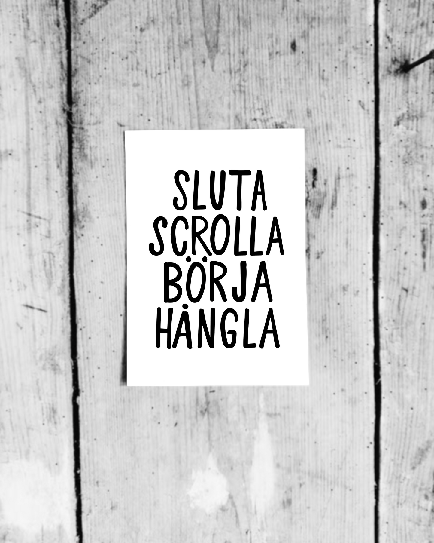 Sluta scrolla börja hångla - Affisch