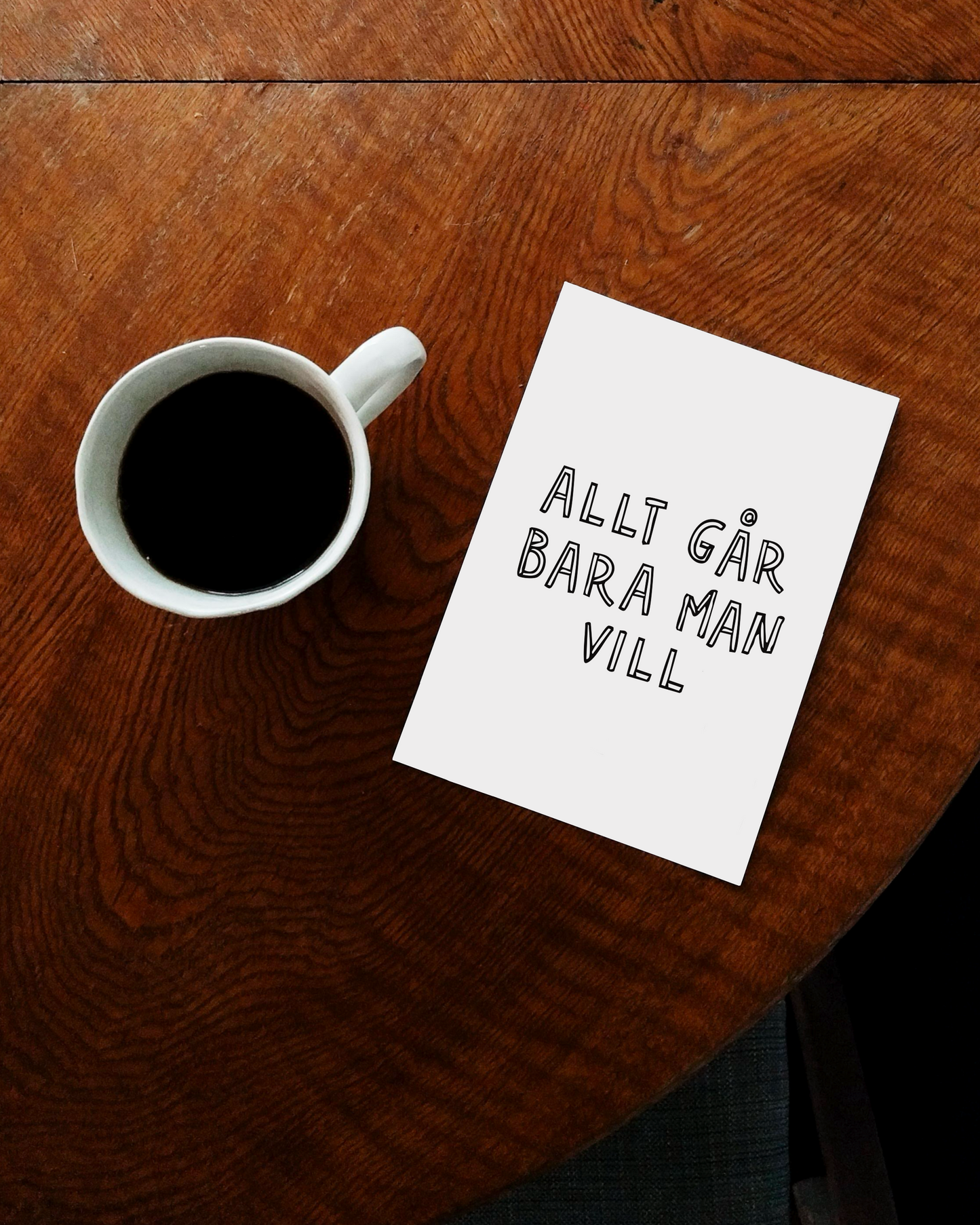 Allt går bara man vill - Affisch