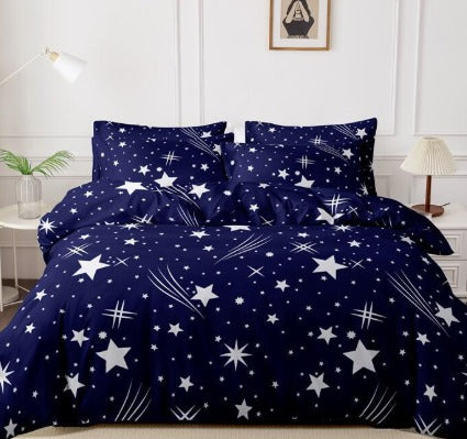 ANDORA Bäddset 3 delar Tvåfärgade