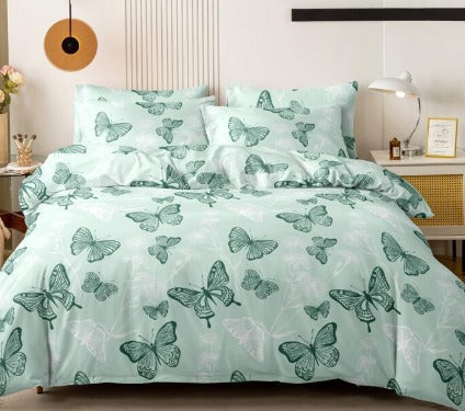 ANDORA Bäddset 3 delar Fjärilar