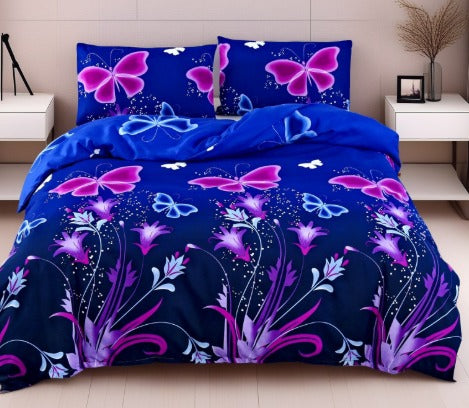 ANDORA Bäddset 3 delar Fjärilar