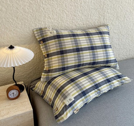 ROMA Örngotts­set - Blågulrandig