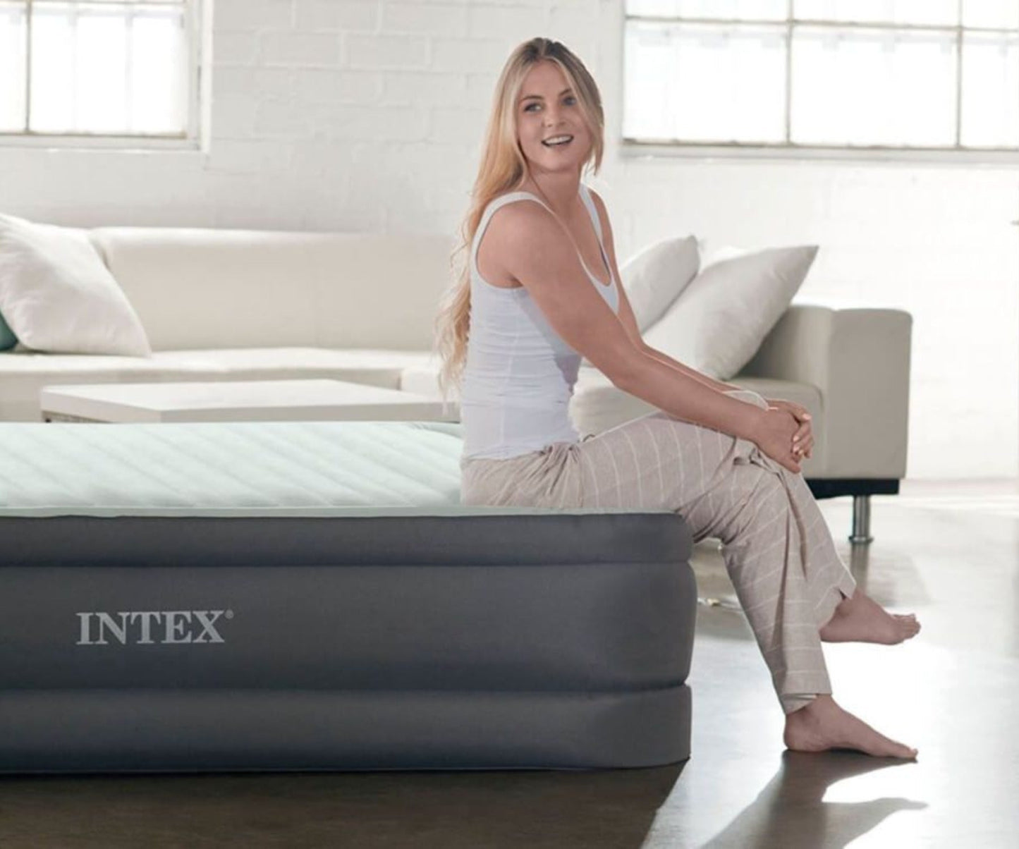 Luftmadrass INTEX PremAire I - Dubbel