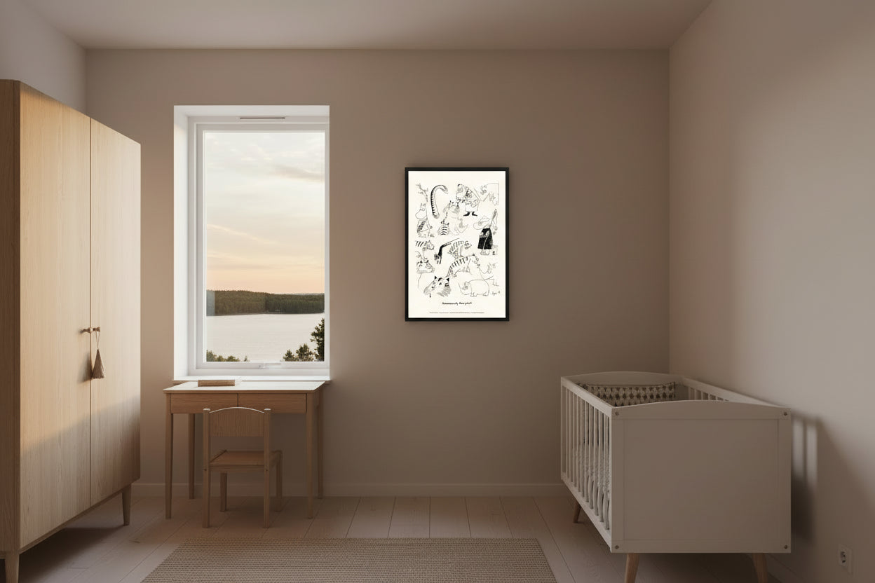 Moomin Jungle Poster, 30x40 cm