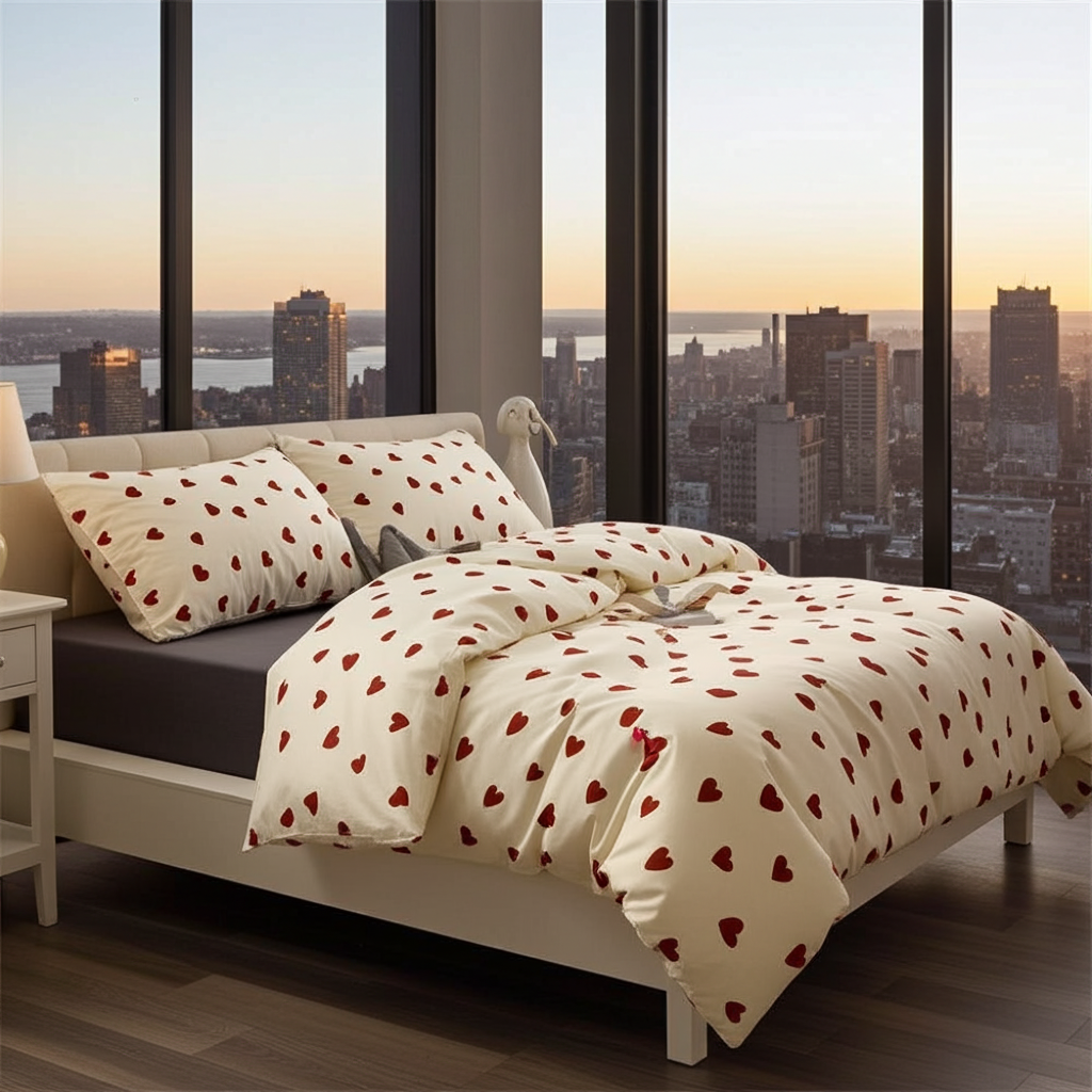 AMORI Bäddset 4 delar enkelsäng