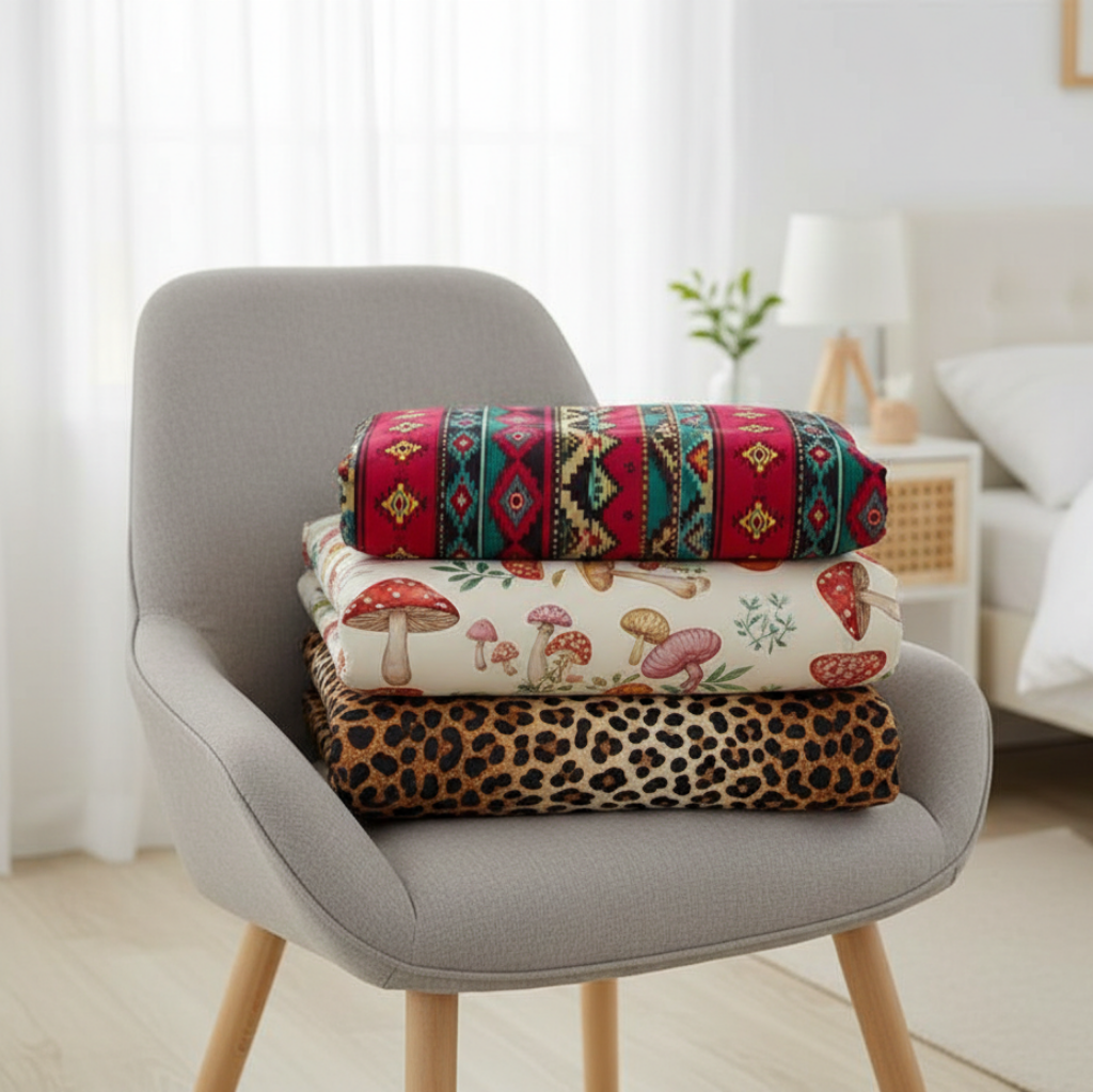 Bäddset Bäddset ANDORA 3 delar – Livfull design med färgglada mönster (150x200cm)