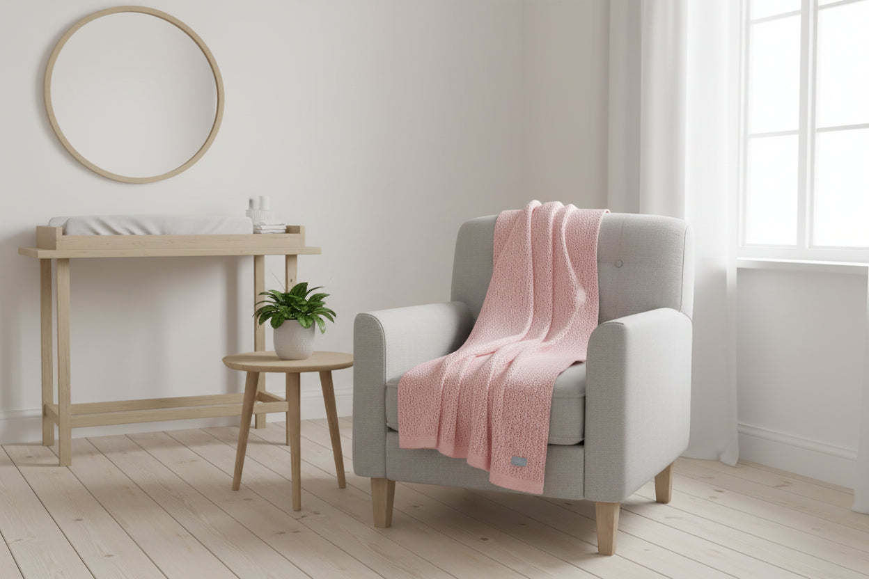 Merino wool baby blanket DELIGHT