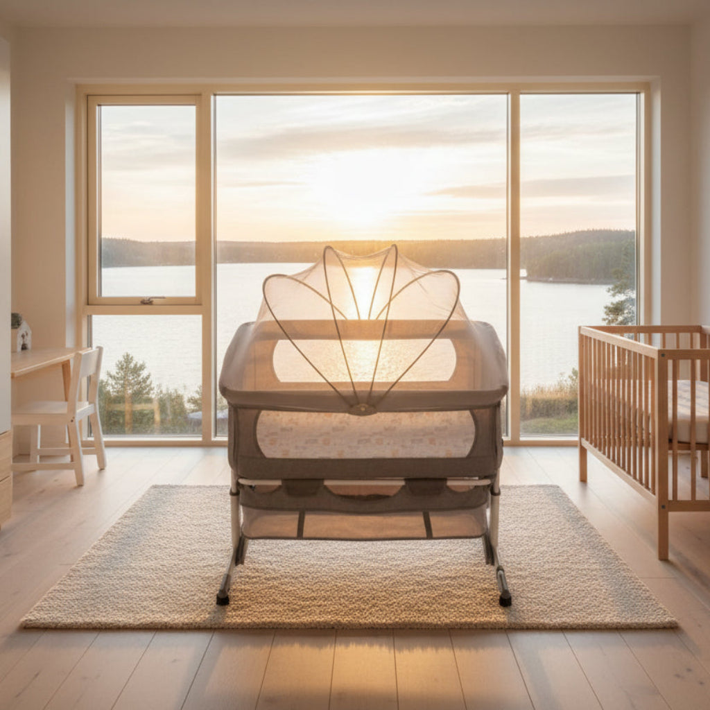 Babyvagga Resvagga KOMPISEN – En trygg start i naturlig design