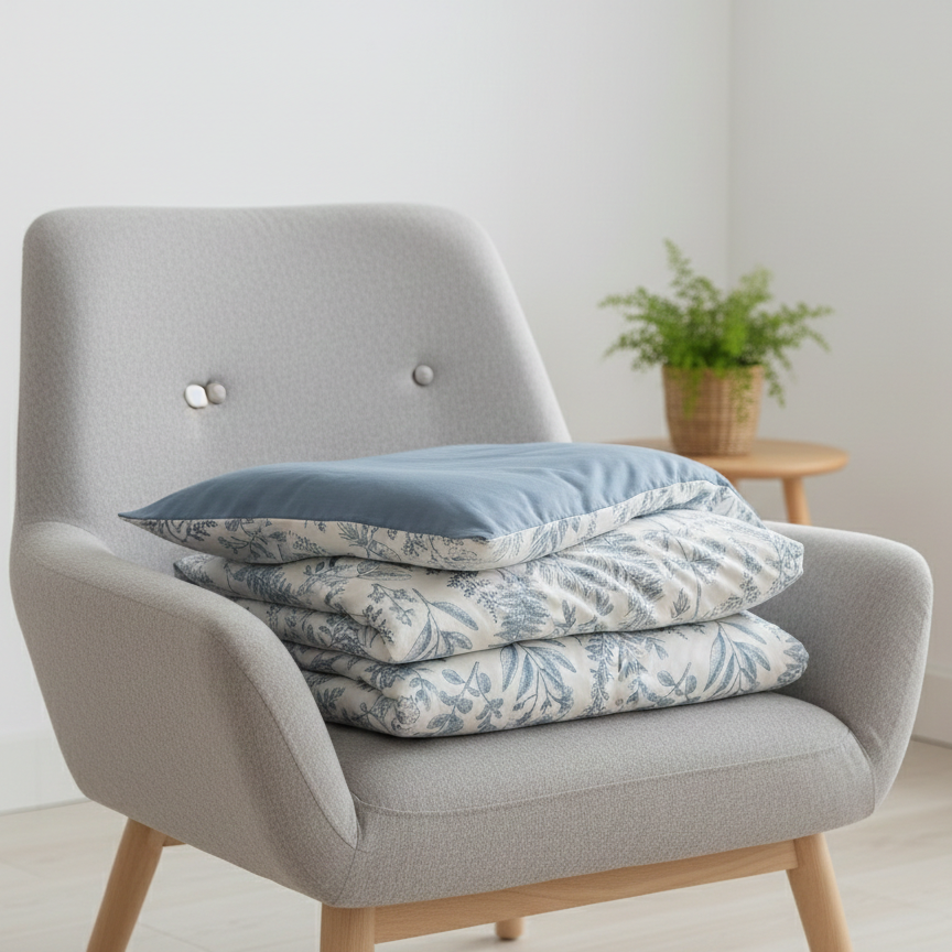 Påslakanset AZURO 3 delar – Mjukt tvåfärgat påslakanset (Flera storlekar)