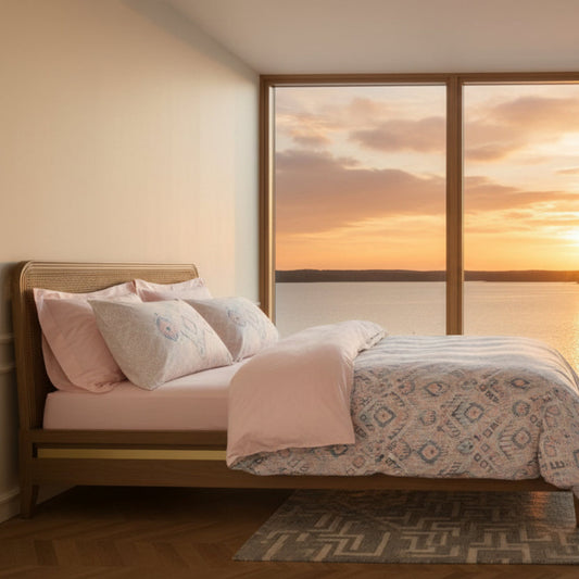 Bäddset Bäddset NJUTER – Romantisk elegans i mjuk bomullssatin (220 x 240 cm)