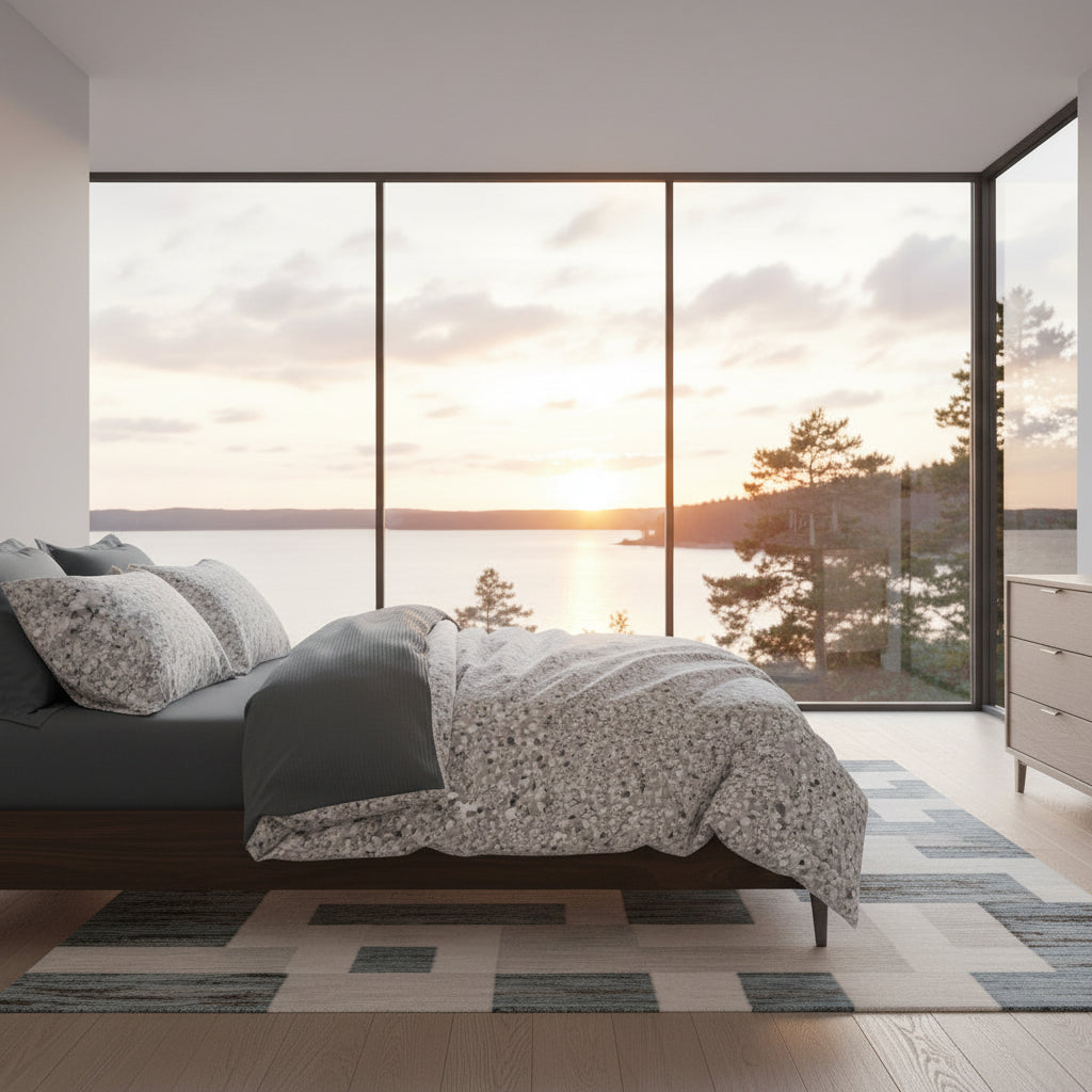 Bäddset Bäddset NJUTER - Naturnära harmoni i mjuk bomullssatin (220 x 240 cm)