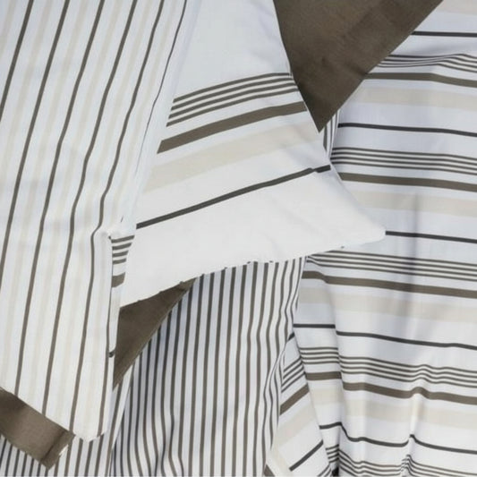 Bäddset Bäddset NJUTER randigt – Klassisk marin stil för en fräsch sovrumskänsla (220 x 240 cm)