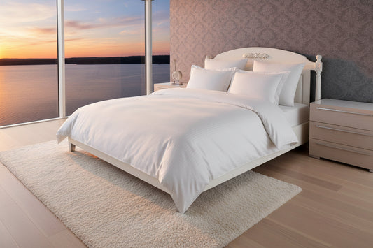 Duvet cover set White 220 x 240 cm-1