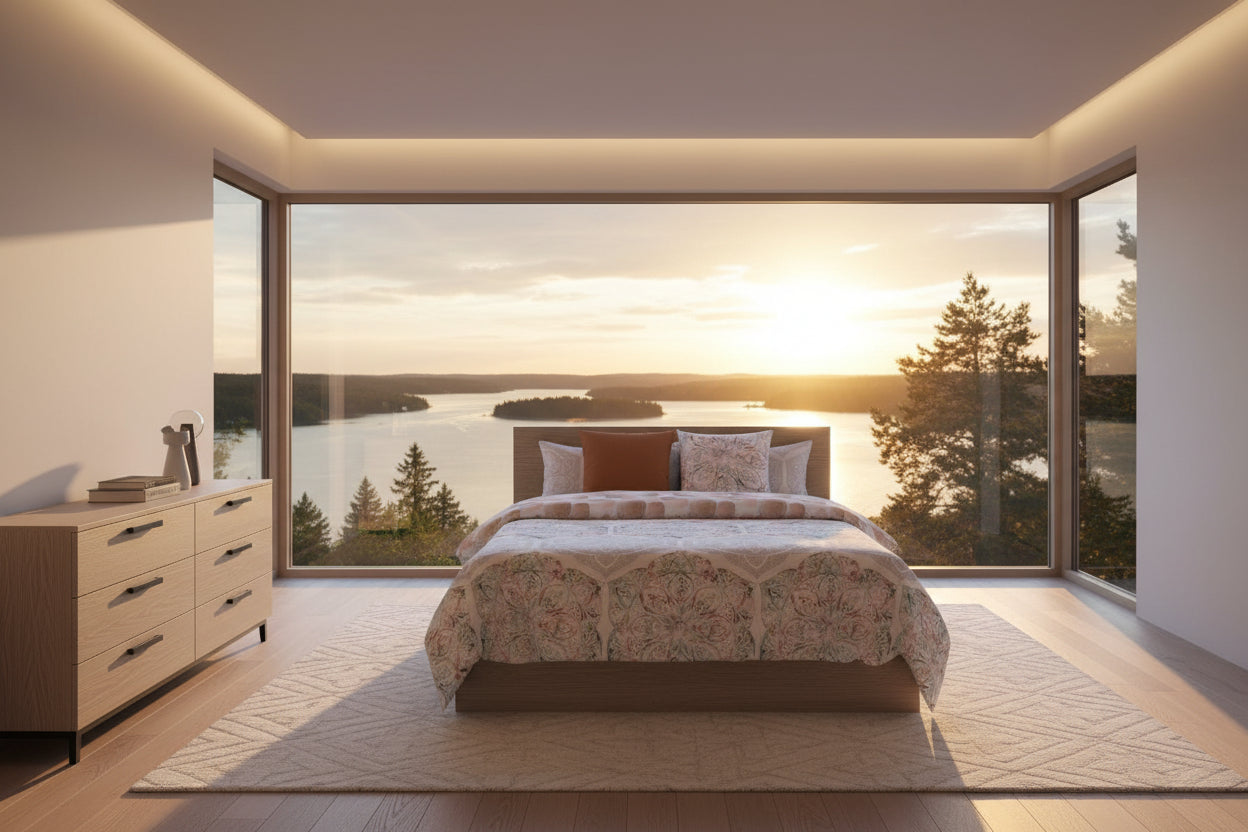 Nordic cover Pierre Cardin RESORT Beige 144 Threads 150 x 230 cm-0