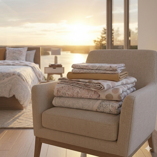 Bäddset Bäddset PIERRE CARDIN RESORT – Exklusiv hotellkänsla i mjuk bomullssatin (150 x 230 cm)