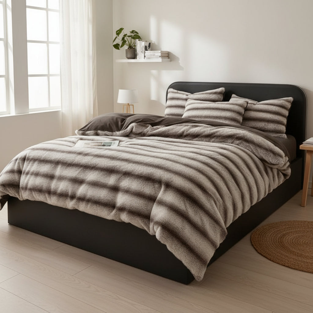 Bäddset Bäddset VINTERFÄLL – Maximal värme i mjukaste fleece (220x240cm)