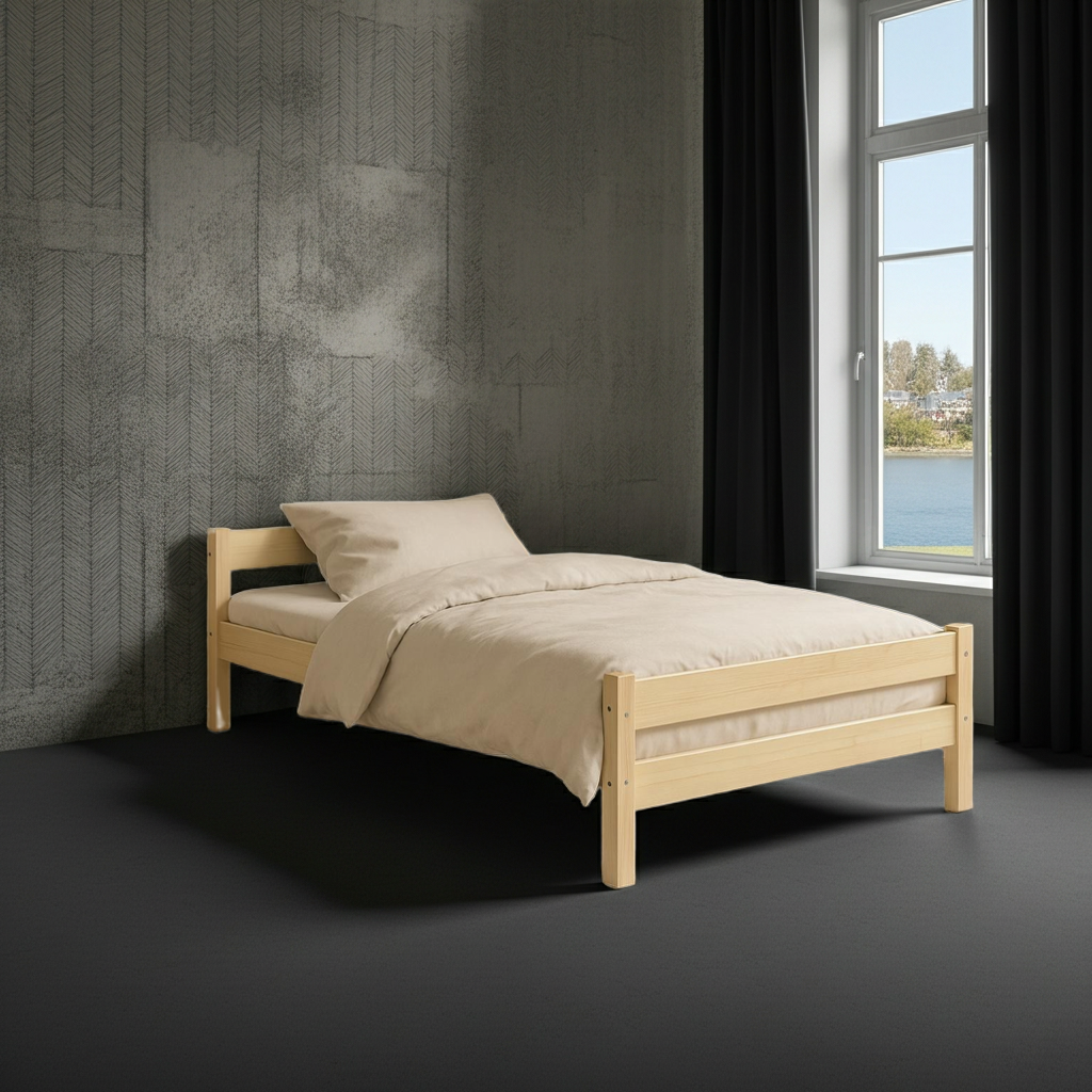 Säng Säng ALEX – En trygg och stilren sovplats i massivt trä (Flera varianter)