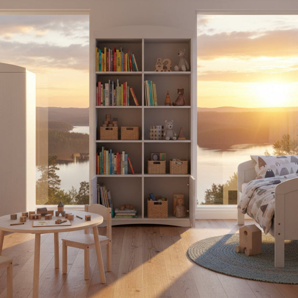 Bokhylla Bokhylla KLASSISK dubbel – Rymlig och tidlös förvaring i massivt trä (90 x 188 cm)