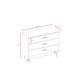 Chest of Drawers Kubi - Cashmere