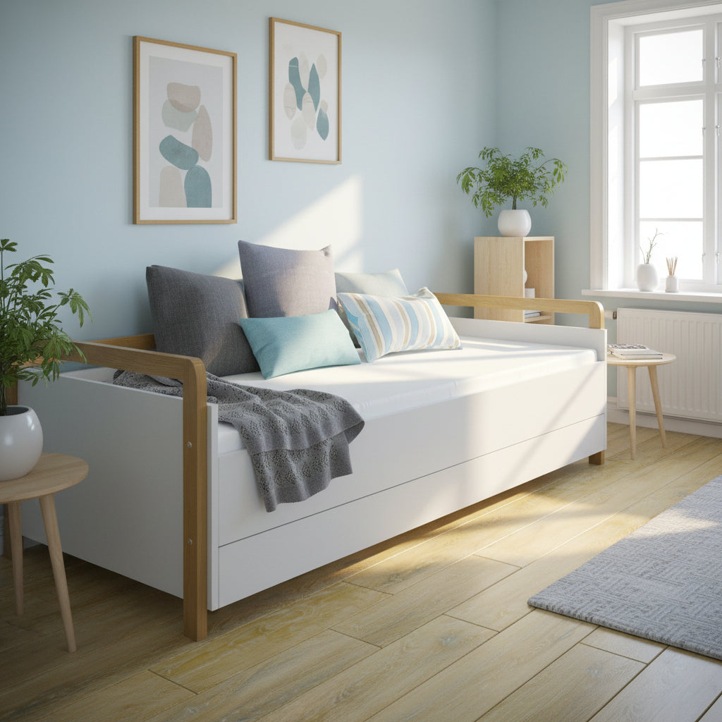Dagbädd Dagbädd VIKTOR – Multifunktionell säng i modern skandinavisk stil (80 x 180 cm)