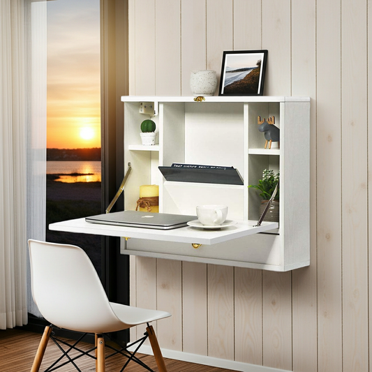 Laptopbord Vägghängt datorbord LAPTOP – Flexibel och yteffektiv arbetsplats