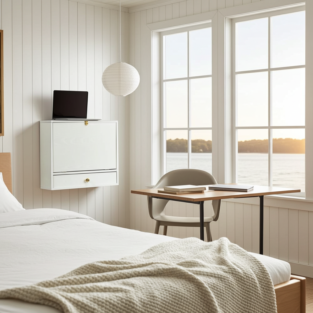 Laptopbord Vägghängt datorbord LAPTOP – Flexibel och yteffektiv arbetsplats