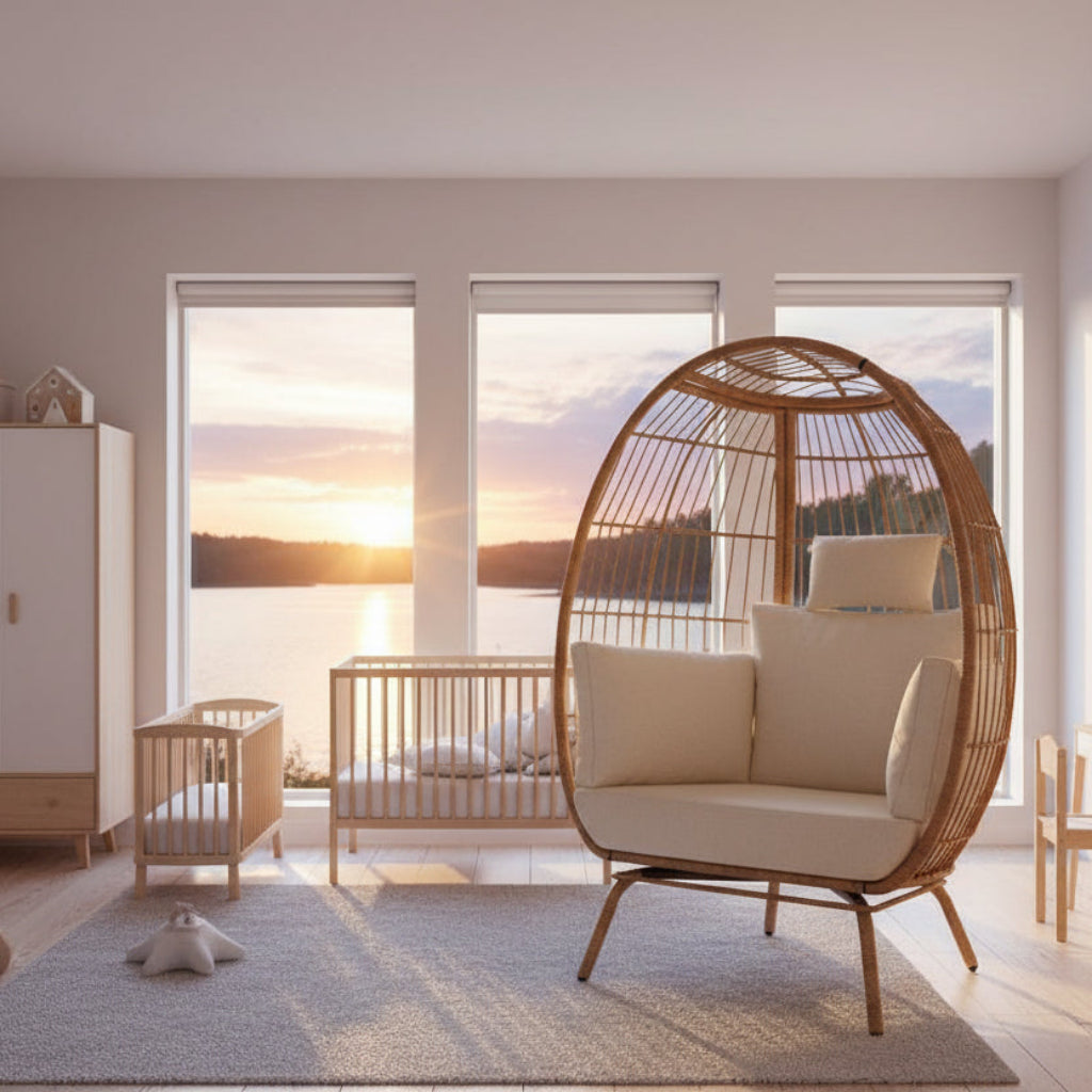 Fåtölj Fåtölj MYSBOLL – Skulptural design och maximal avkoppling