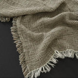 Filt Linnefilt FRANS – Klassisk pläd med dekorativa fransar för ett ombonat hem (Flera varianter)