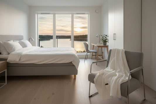 Soft Muslin Cotton Blanket - Ivory White