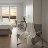 Filt Babyfilt i ekologisk bomull MUSLIN vit – Mjukhet för livets första stunder (120 x 150 cm)