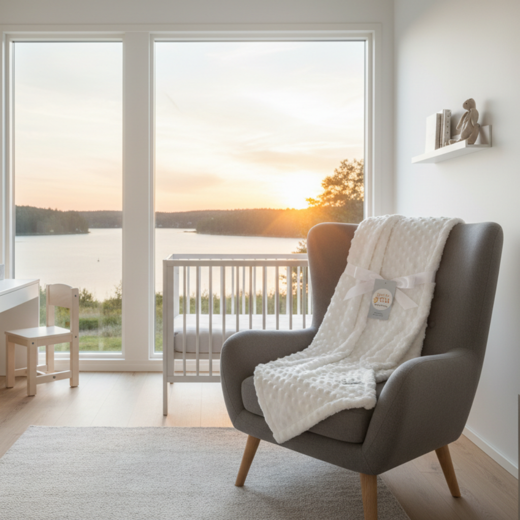 Filt Babyfilt POLAREN – Mjuk och trygg filt för de minsta (76x102cm)