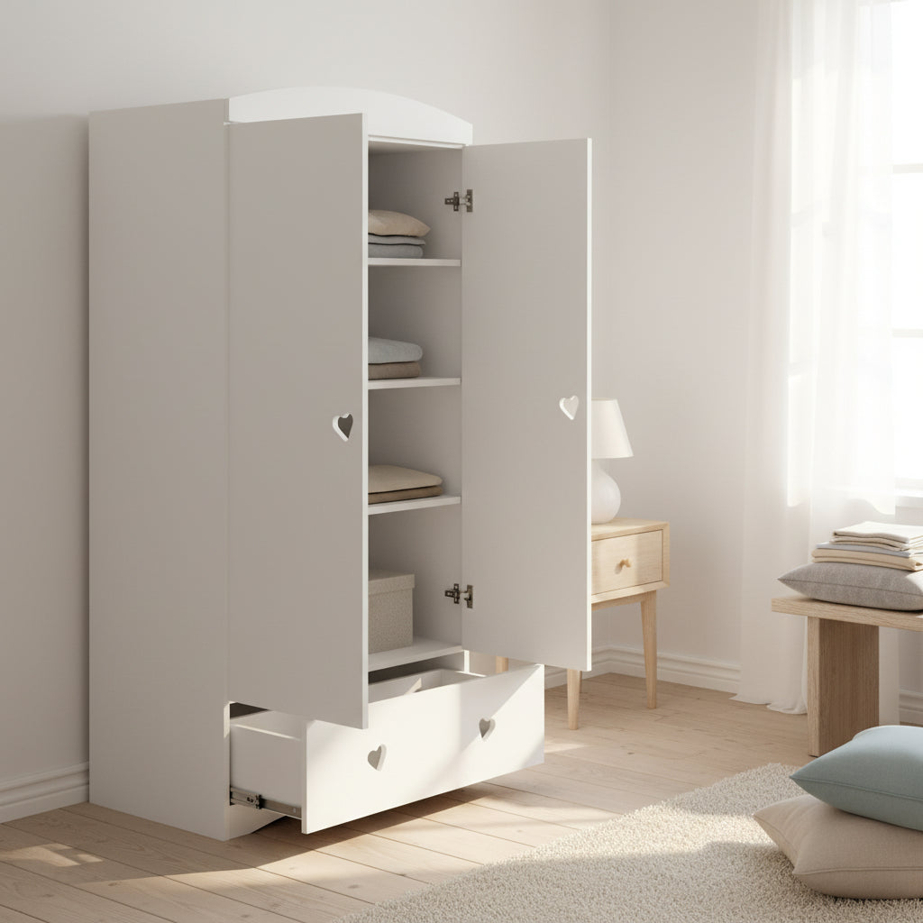 Garderob Garderob JULIA – Komplett förvaring i tidlös design (90 x 184 cm)