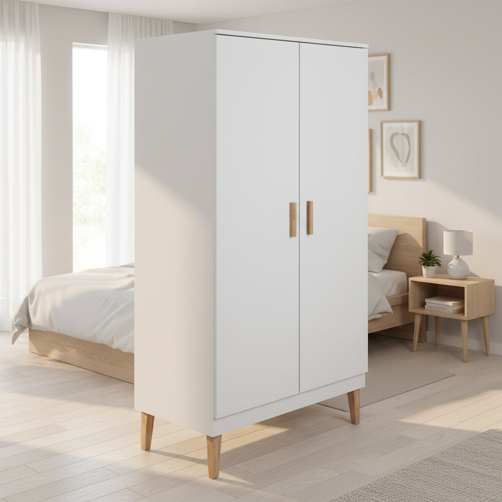 Garderob Garderob KUBI – Stilren och rymlig förvaring i skandinavisk design (100 x 184 cm)