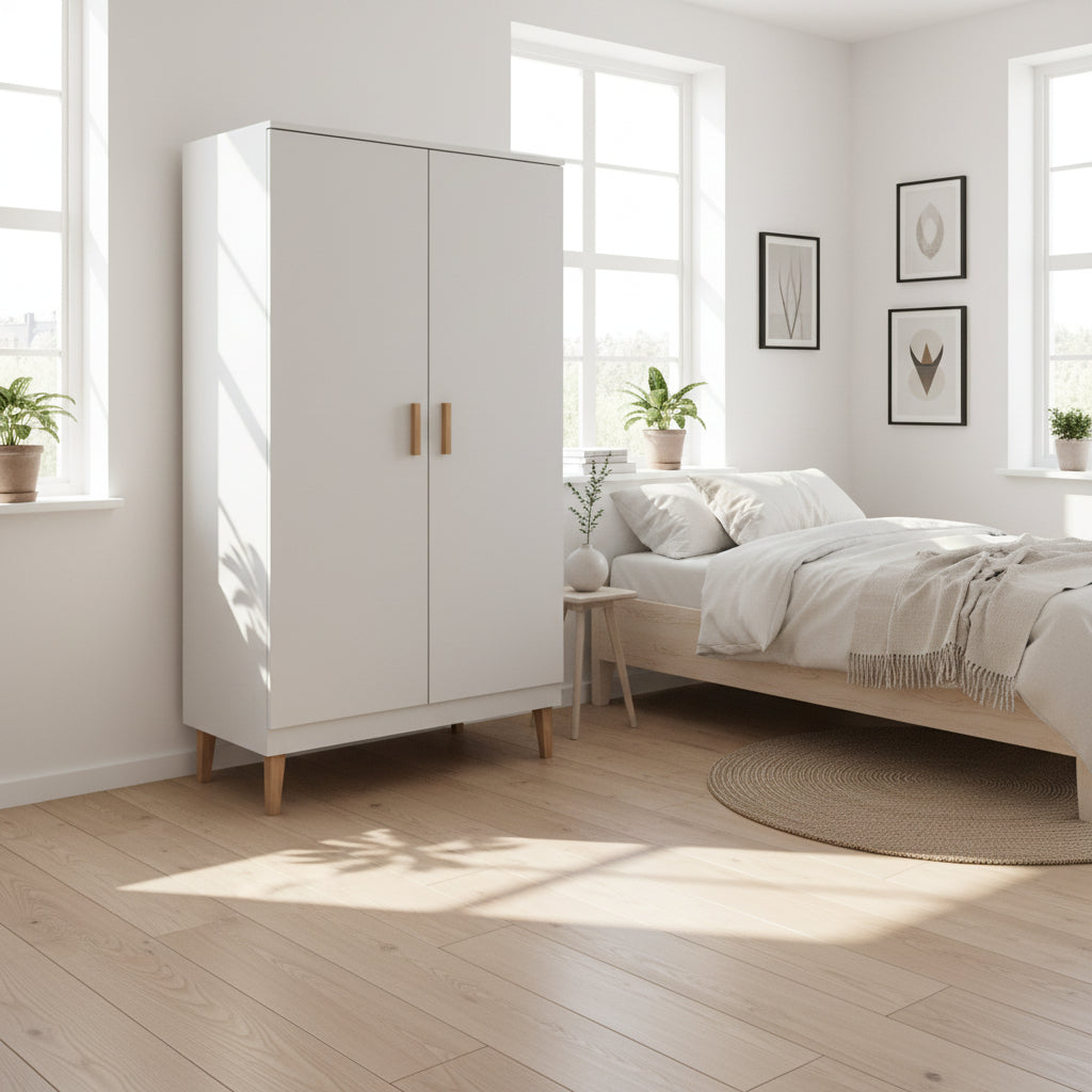 Garderob Garderob KUBI – Stilren och rymlig förvaring i skandinavisk design (100 x 184 cm)