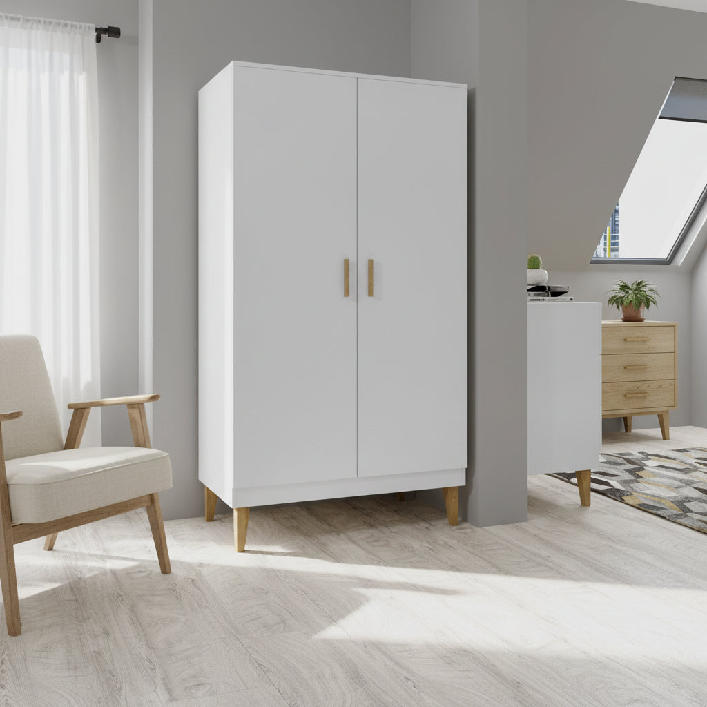 Garderob Garderob KUBI – Stilren och rymlig förvaring i skandinavisk design (100 x 184 cm)