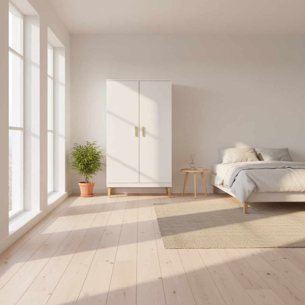 Garderob Garderob KUBI – Stilren och rymlig förvaring i skandinavisk design (100 x 184 cm)