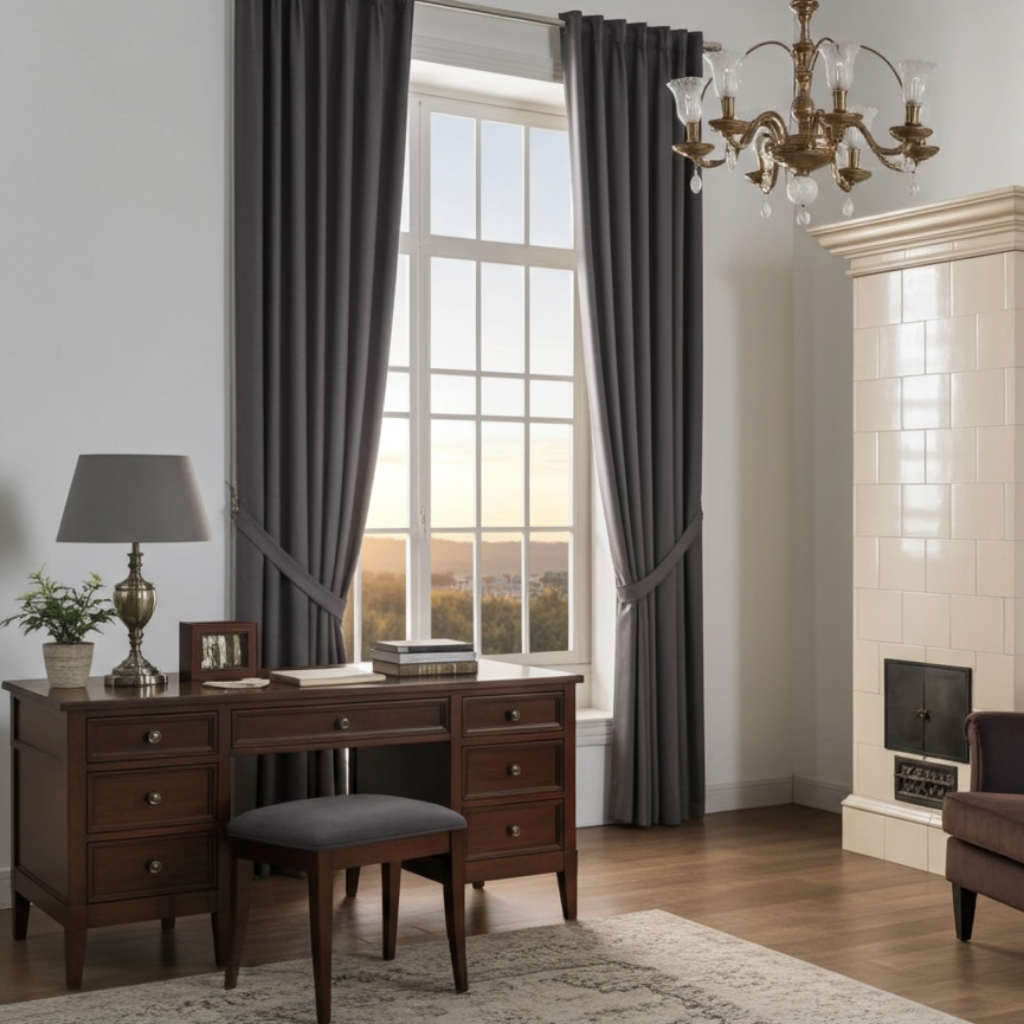 Gardiner Gardinlängd ESSET antracit – stilren elegans med perfekt fall (120 x 240 cm)