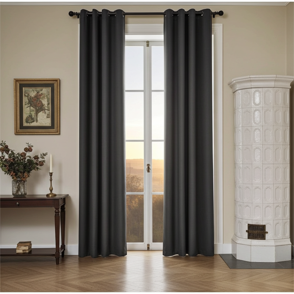 Gardiner Gardinlängd ESSET antracit – stilren elegans med perfekt fall (120 x 240 cm)