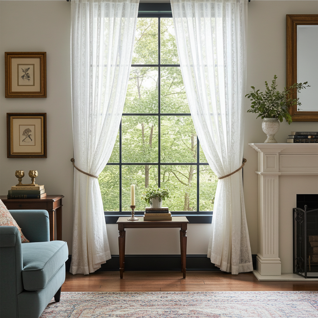 Gardiner Gardin ESSET VIT – Tidlös elegans och ett mjukt ljusinsläpp (140 x 240 cm)