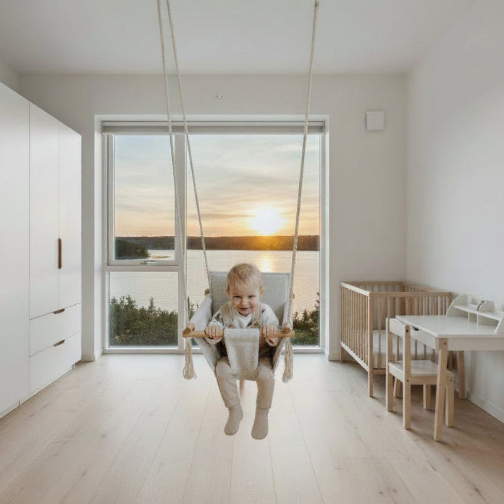 Hänggunga Gunga PLASTFLASKOR – Innovativ design av återvunnen plast