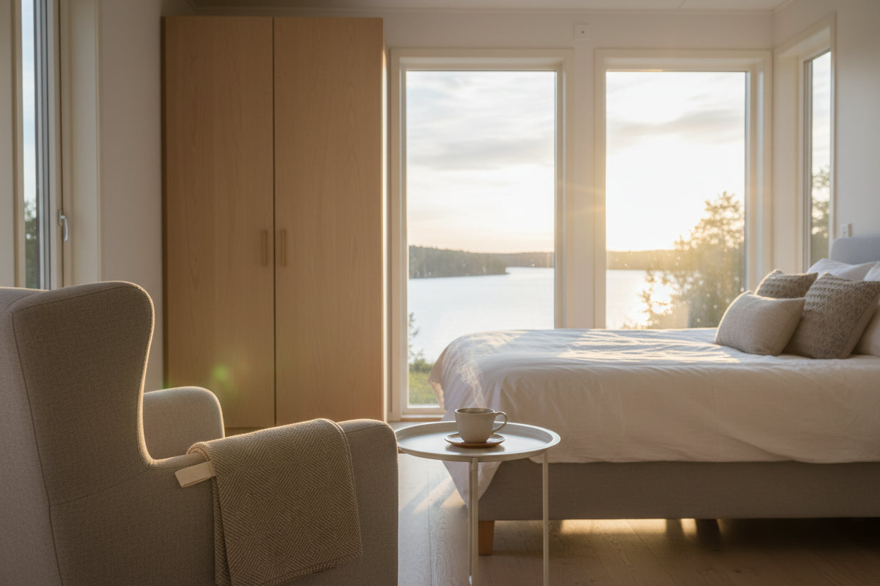 Big Linen Towel - Beige Fishbone