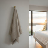 Handduk Handduk i linne KOOS beige – Lyxig mjukhet och naturlig elegans (70 x 140 cm)