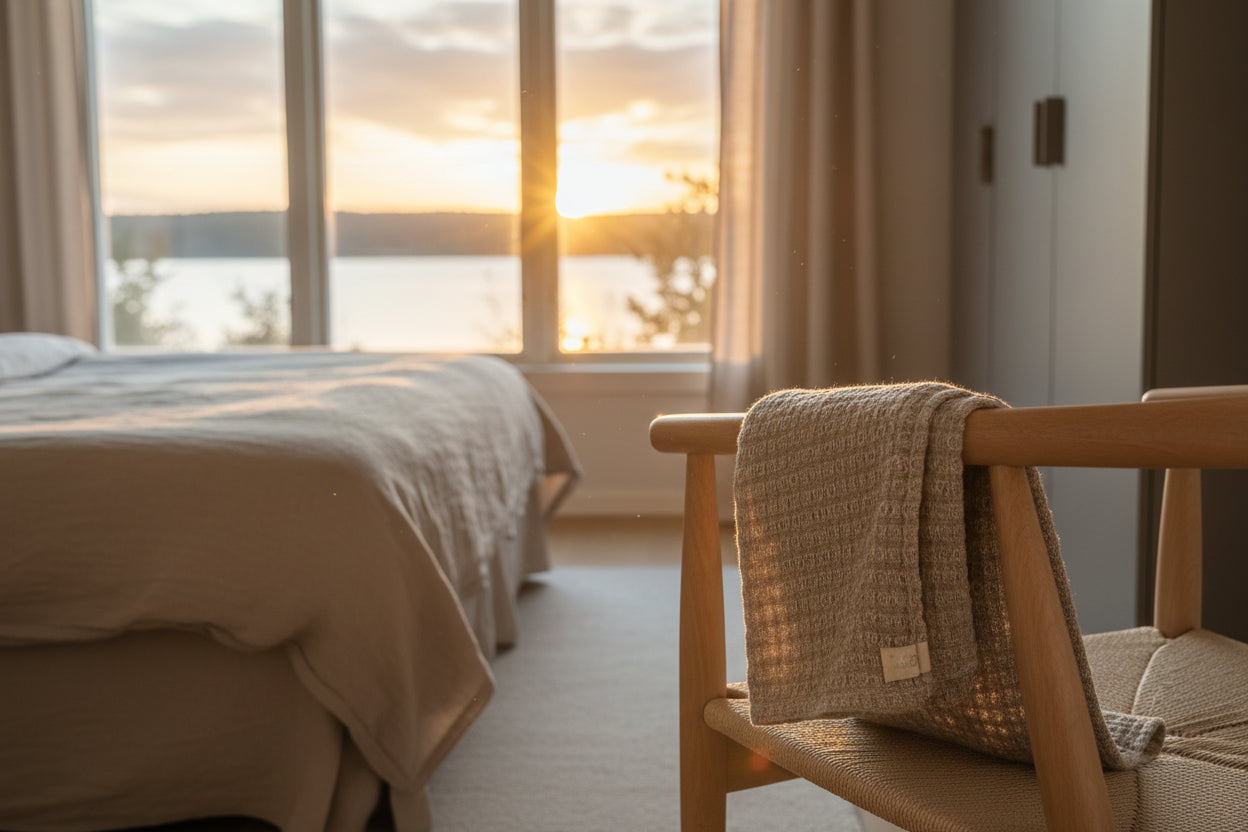 Big Linen Towel - Textured Grey