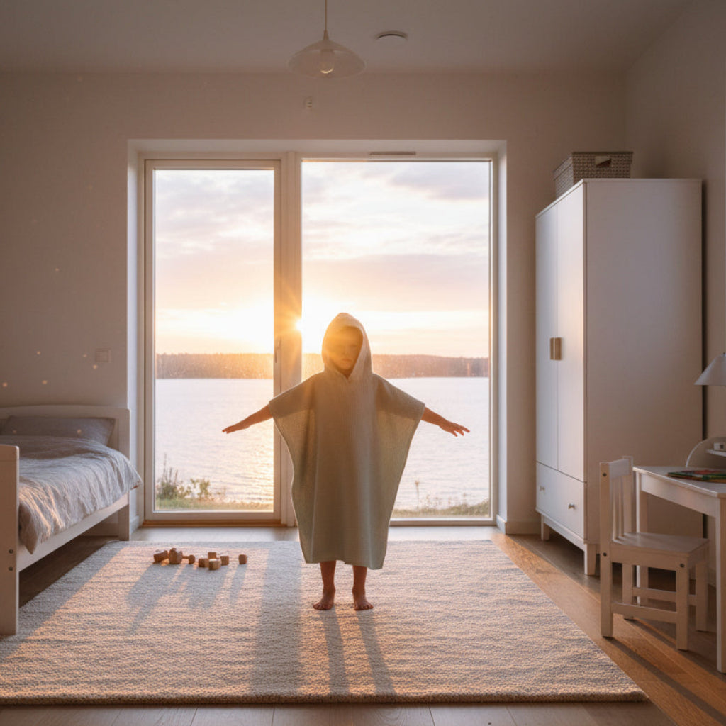 Handduk Handduk poncho NUSS – Mjuk och praktisk efter badet (Flera varianter)