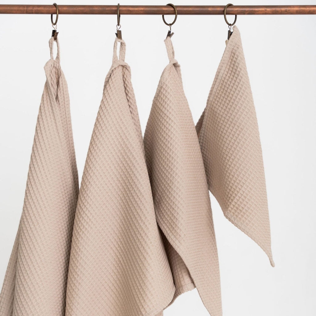 Handduk Handdukar VÅFFLA Set om 4st – Modern minimalism och taktil lyx (Flera varianter)