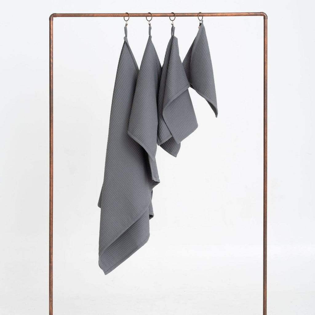 Handduk Handdukar VÅFFLA Set om 4st – Modern minimalism och taktil lyx (Flera varianter)